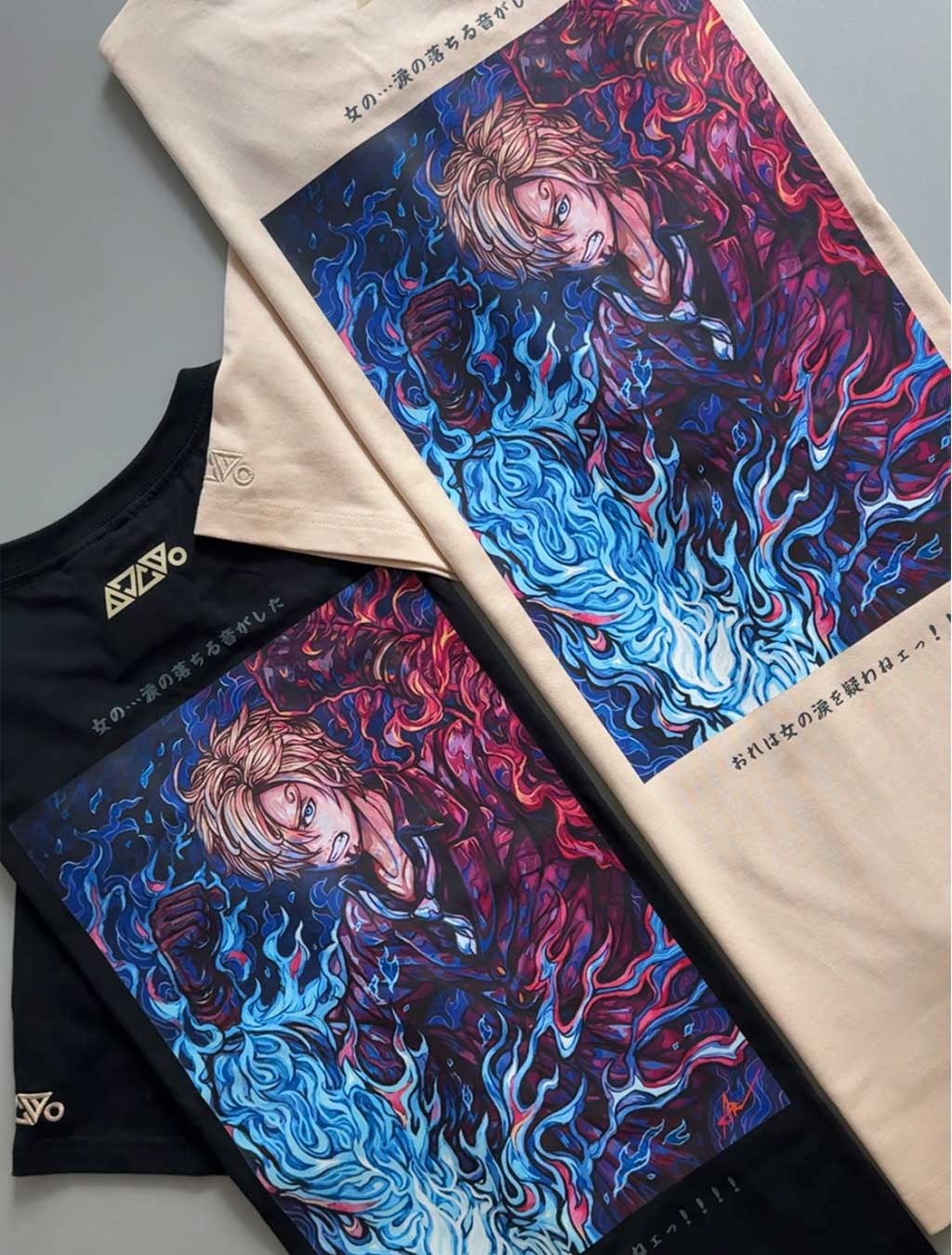 Sanji T-shirt (⚡️Beige⚡️) *HEAVYWEIGHT COTTON*