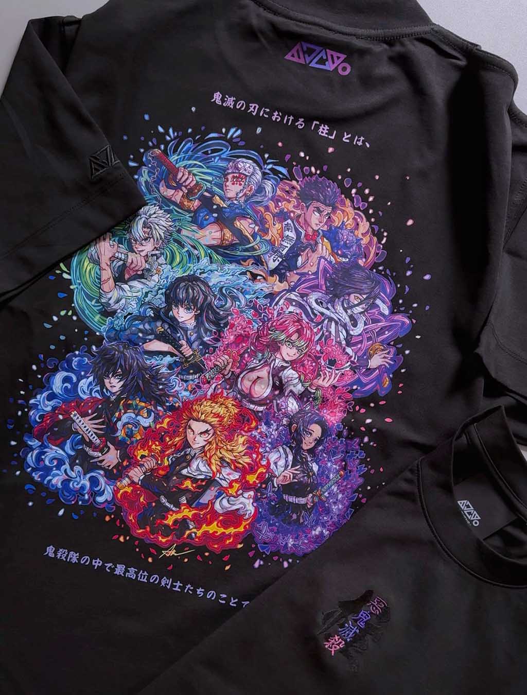 Hashira T-shirt (Black) *CHIILL TOUCH* 🌟PREORDER🌟