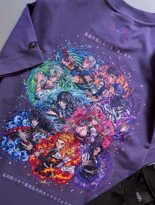 Hashira T-shirt (Purple) *CHIILL TOUCH* 🌟PREORDER🌟