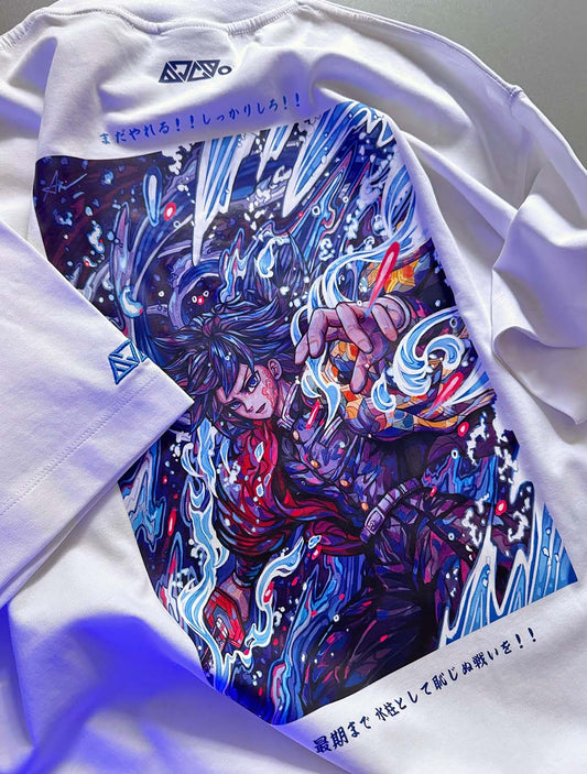 Giyu T-shirt (⚡️White⚡️) *CHIILL TOUCH*