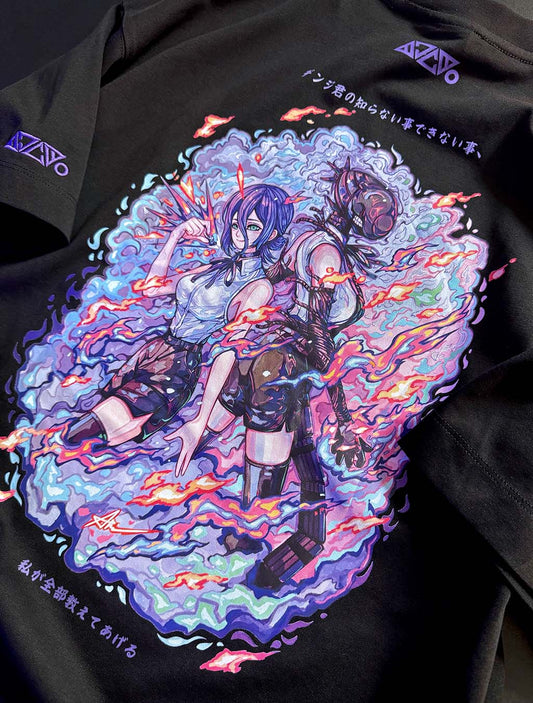 Reze T-shirt (Black) *CHIILL TOUCH* 🌟PREORDER🌟